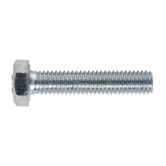 Sealey HT Setscrew M6 x 30mm 8.8 Zinc Plated DIN 933 - Pack of 50 Pieces SS630