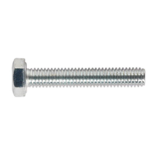 Sealey HT Setscrew M6 x 35mm 8.8 Zinc Plated DIN 933 - Pack of 50 Pieces SS635