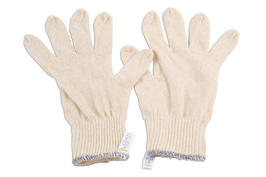 LASER 6632 Cotton Underliner Gloves Pack Of 10 Pairs For Electrical Insulation