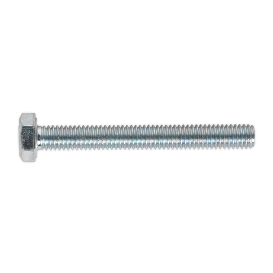 Sealey HT Setscrew M6 x 50mm 8.8 Zinc Plated DIN 933 - Pack of 50 Pieces SS650