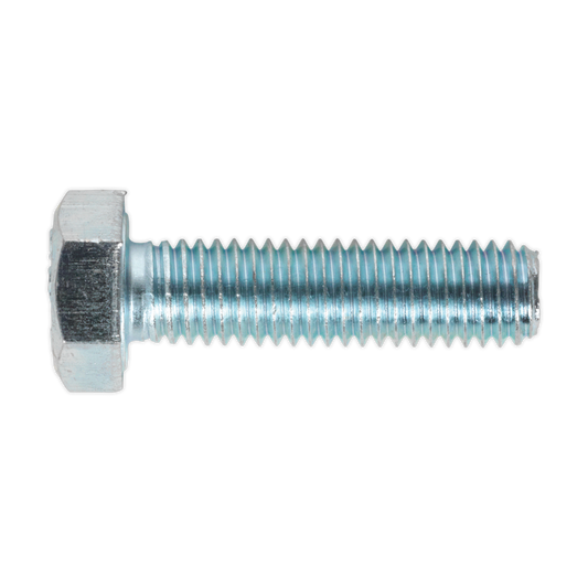 Sealey HT Setscrew M8 x 30mm 8.8 Zinc Plated DIN 933 - Pack of 50 Pieces SS830