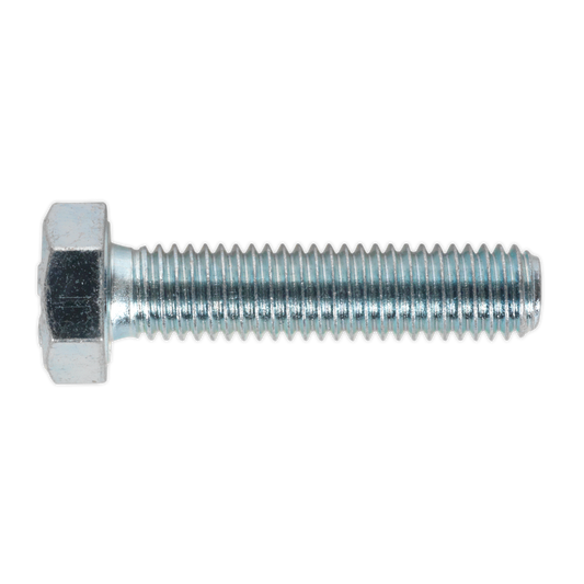 Sealey HT Setscrew M8 x 35mm 8.8 Zinc Plated DIN 933 - Pack of 50 Pieces SS835