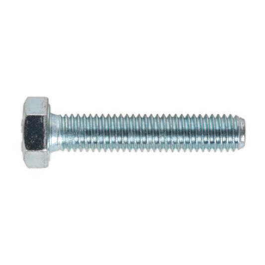 Sealey HT Setscrew M8 x 40mm 8.8 Zinc Plated DIN 933 - Pack of 50 Pieces SS840