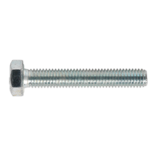 Sealey HT Setscrew M8 x 50mm 8.8 Zinc Plated DIN 933 - Pack of 50 Pieces SS850