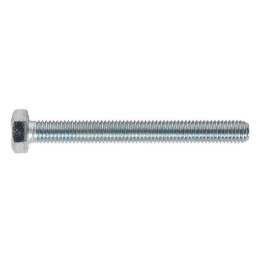 Sealey HT Setscrew M8 x 75mm 8.8 Zinc Plated DIN 933 - Pack of 25 Pieces SS875
