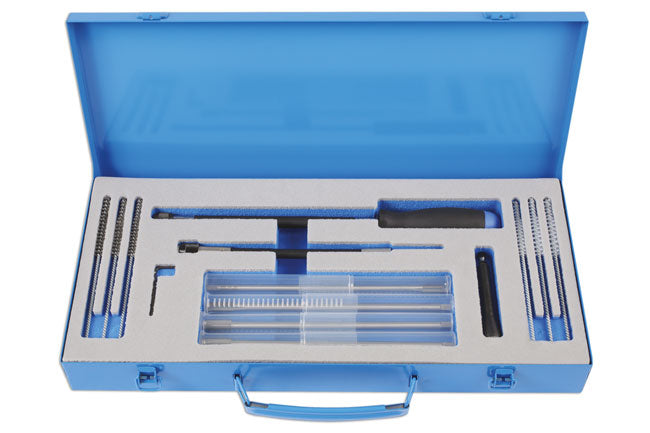 LASER 6646 Glow Plug Reamer Brush Cleaning Kit 6 Brushes 4 Taps Drill Adapters