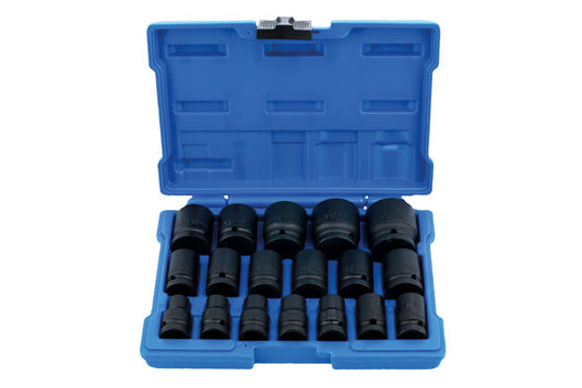 LASER 6648 Impact Socket Set 1/2" Drive 18pc 10-32mm Metric Socket Kit