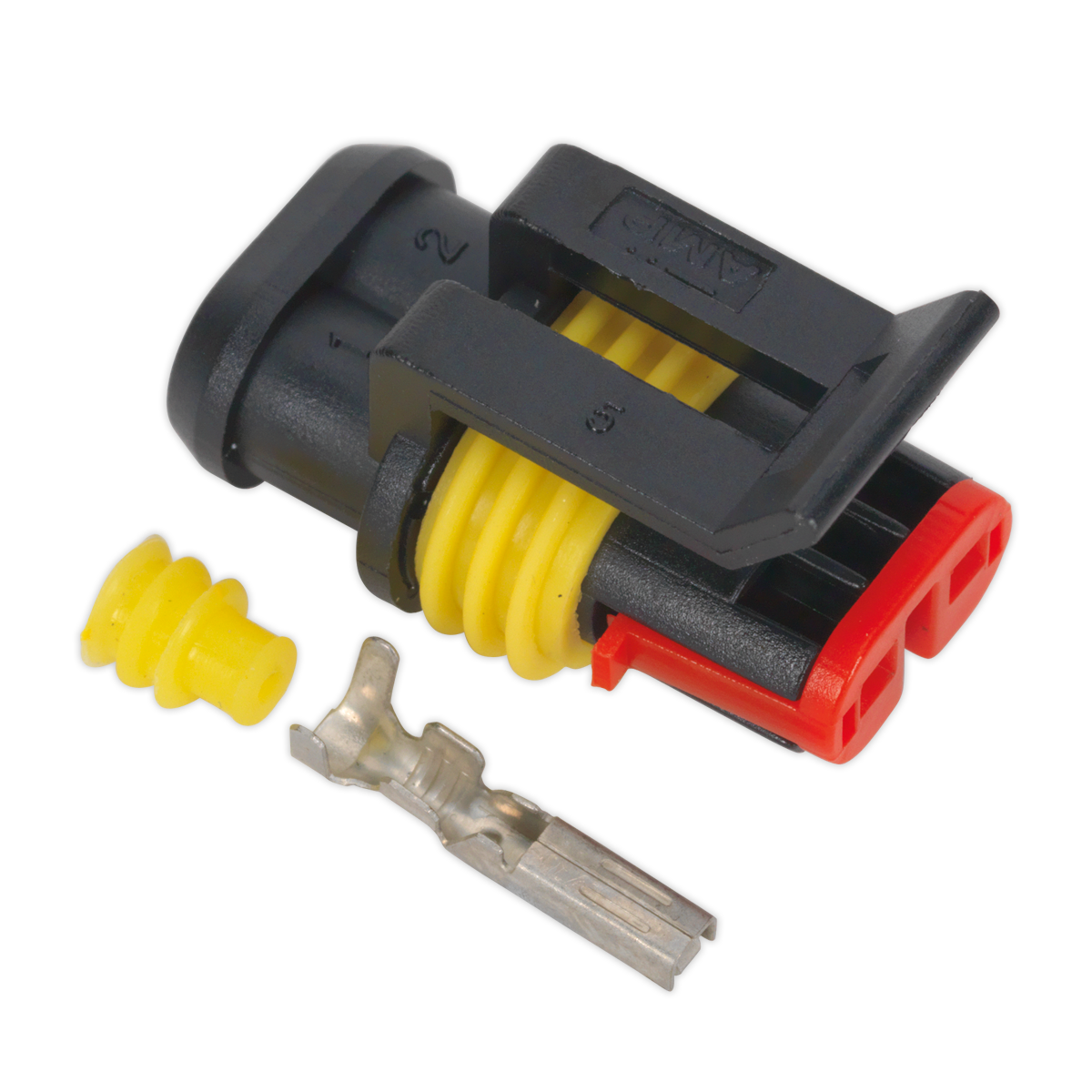 Sealey Superseal Female Connector With Housing Terminals 2-Way Pack of 5 SSC2F