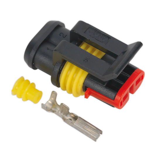 Sealey Superseal Female Connector With Housing Terminals 2-Way Pack of 5 SSC2F