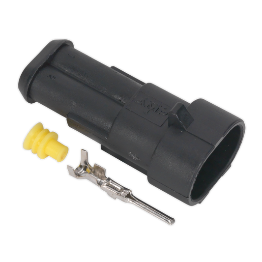 Sealey Superseal Male Connector With Housing Terminals 2-Way Pack of 5 SSC2M