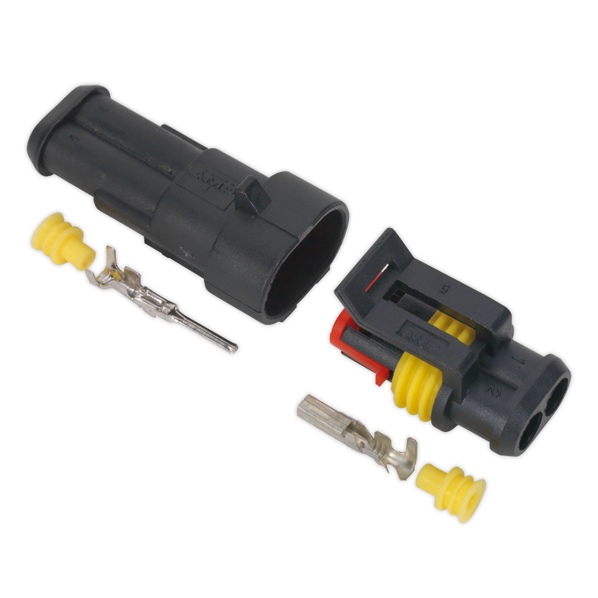 Sealey Superseal Male & Female Connector With Housing Terminals 2 Way SSC2MF