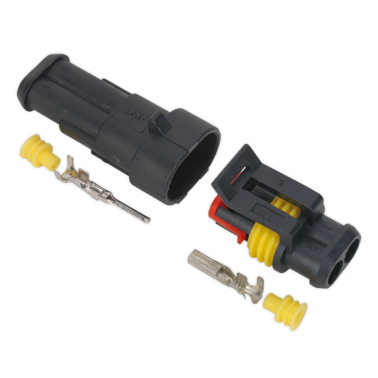 Sealey Superseal Male & Female Connector With Housing Terminals 2 Way SSC2MF