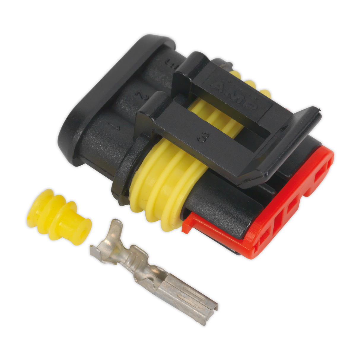 Sealey Superseal Female Connector With Housing Terminals 3-Way Pack of 5 SSC3F