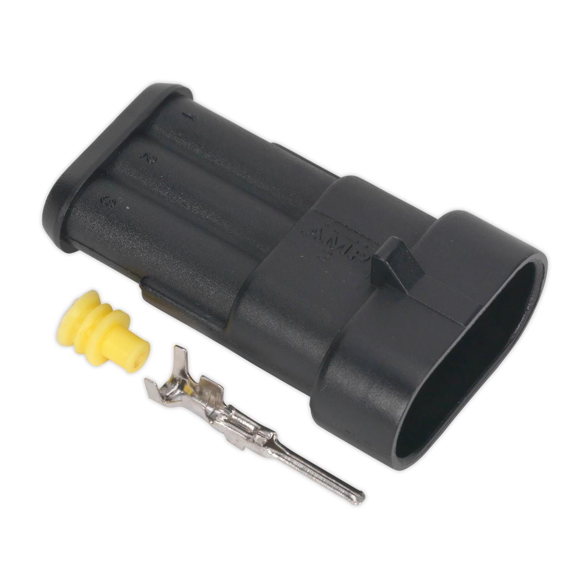 Sealey Superseal Male Connector With Housing Terminals 3-Way Pack of 5 SSC3M