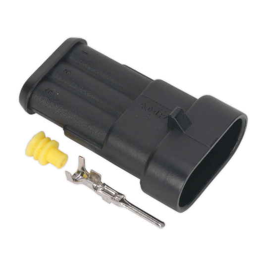 Sealey Superseal Male Connector With Housing Terminals 3-Way Pack of 5 SSC3M