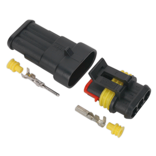Sealey Superseal Male & Female Connector With Housing Terminals 3-Way SSC3MF