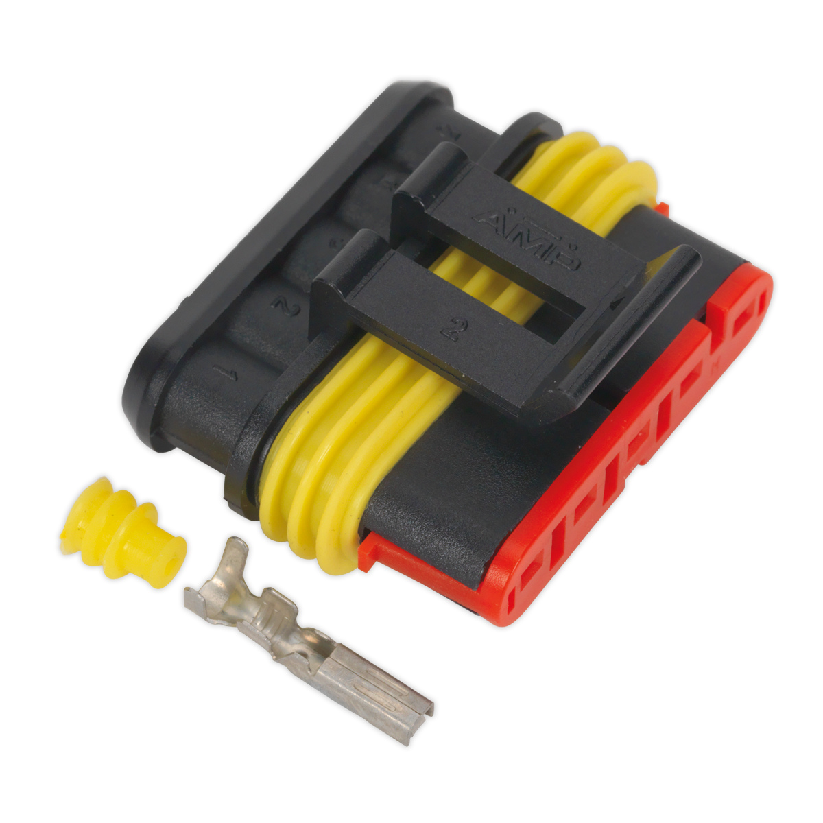 Sealey Superseal Female Connector With Housing Terminals 5-Way Pack of 3 SSC5F