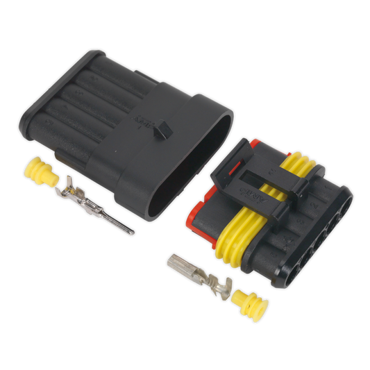 Sealey Superseal Male & Female Connector With Housing Terminals 5-Way SSC5MF