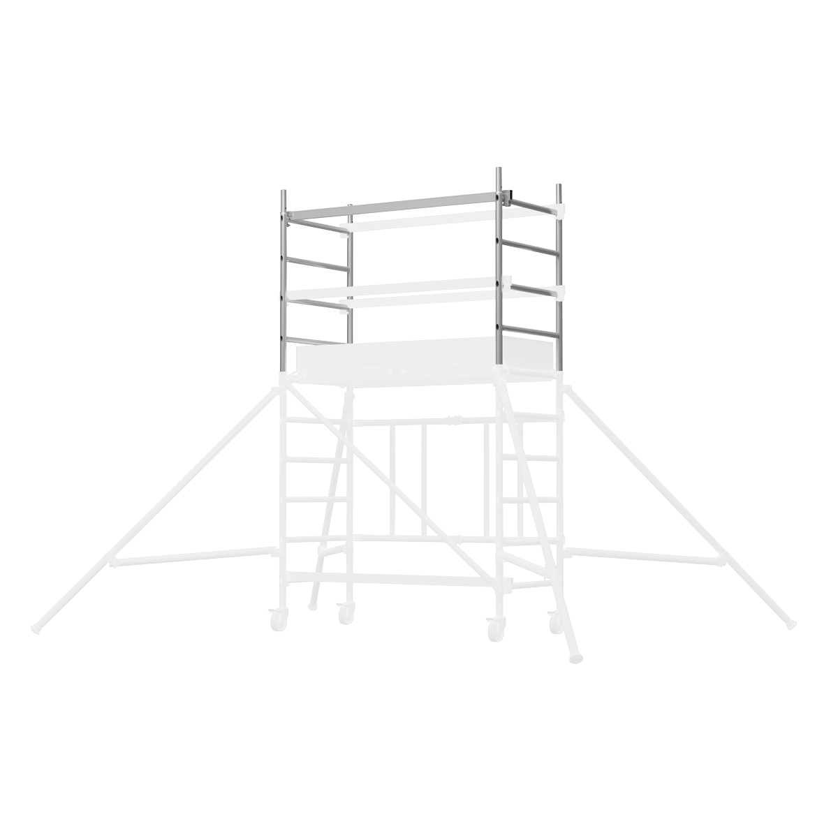 Sealey Platform Scaffold Tower Aluminium Frame Extension Pack 2 EN 1004-1 SSCL.2