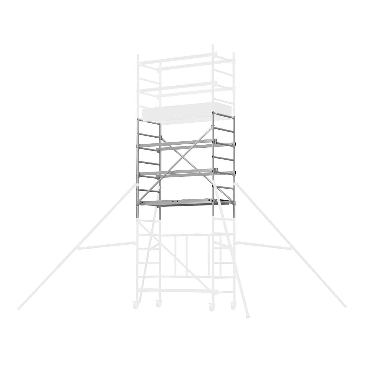 Sealey Platform Scaffold Tower Extension Pack 3 For SSCL1 3.41m Height SSCL3