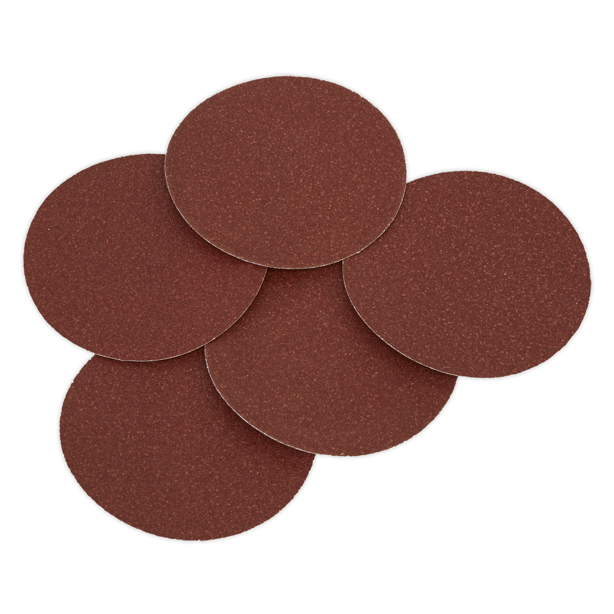 Sealey Sanding Disc 125mm 80Grit Adhesive Backed Paper - Pack Of 5 SSD01