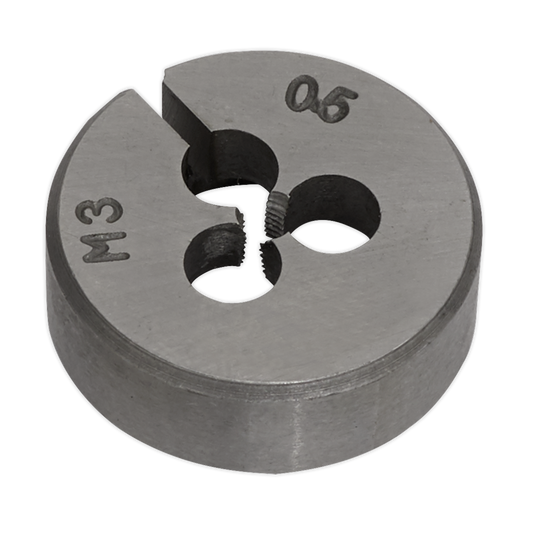 Sealey M3 x 0.5mm High Quality Steel Split Die With Plastic Storage Case SSDM3