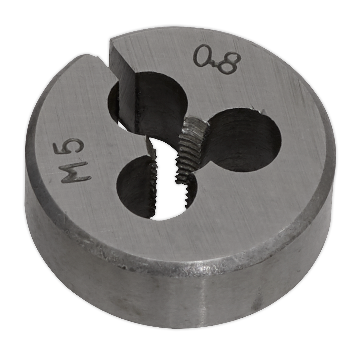 Sealey M5 x 0.8mm Steel Split Die Supplied With Plastic Storage Case SSDM5