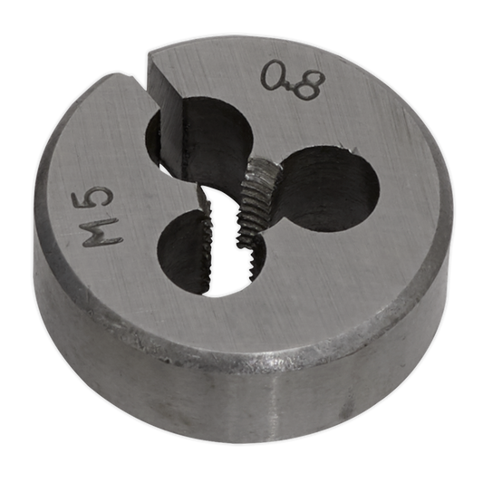 Sealey M5 x 0.8mm Steel Split Die Supplied With Plastic Storage Case SSDM5