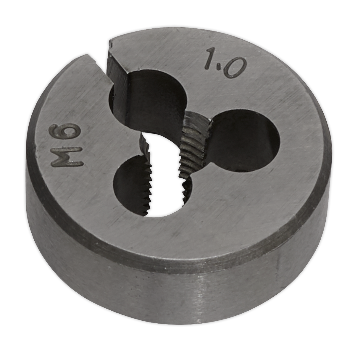 Sealey M6 x 1mm Steel Split Die Supplied With Plastic Storage Case SSDM6