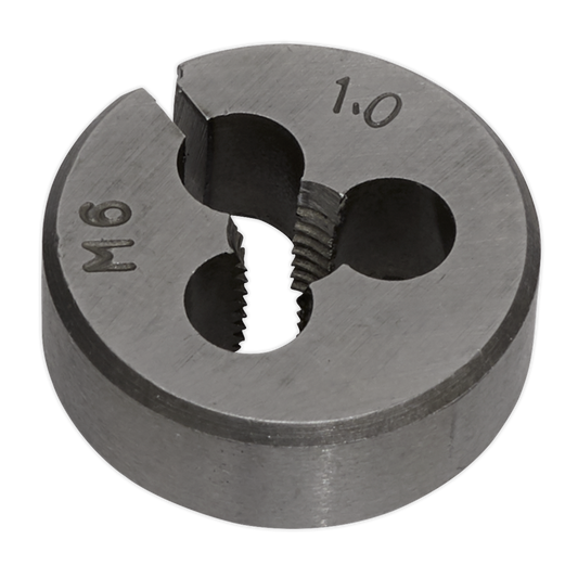 Sealey M6 x 1mm Steel Split Die Supplied With Plastic Storage Case SSDM6
