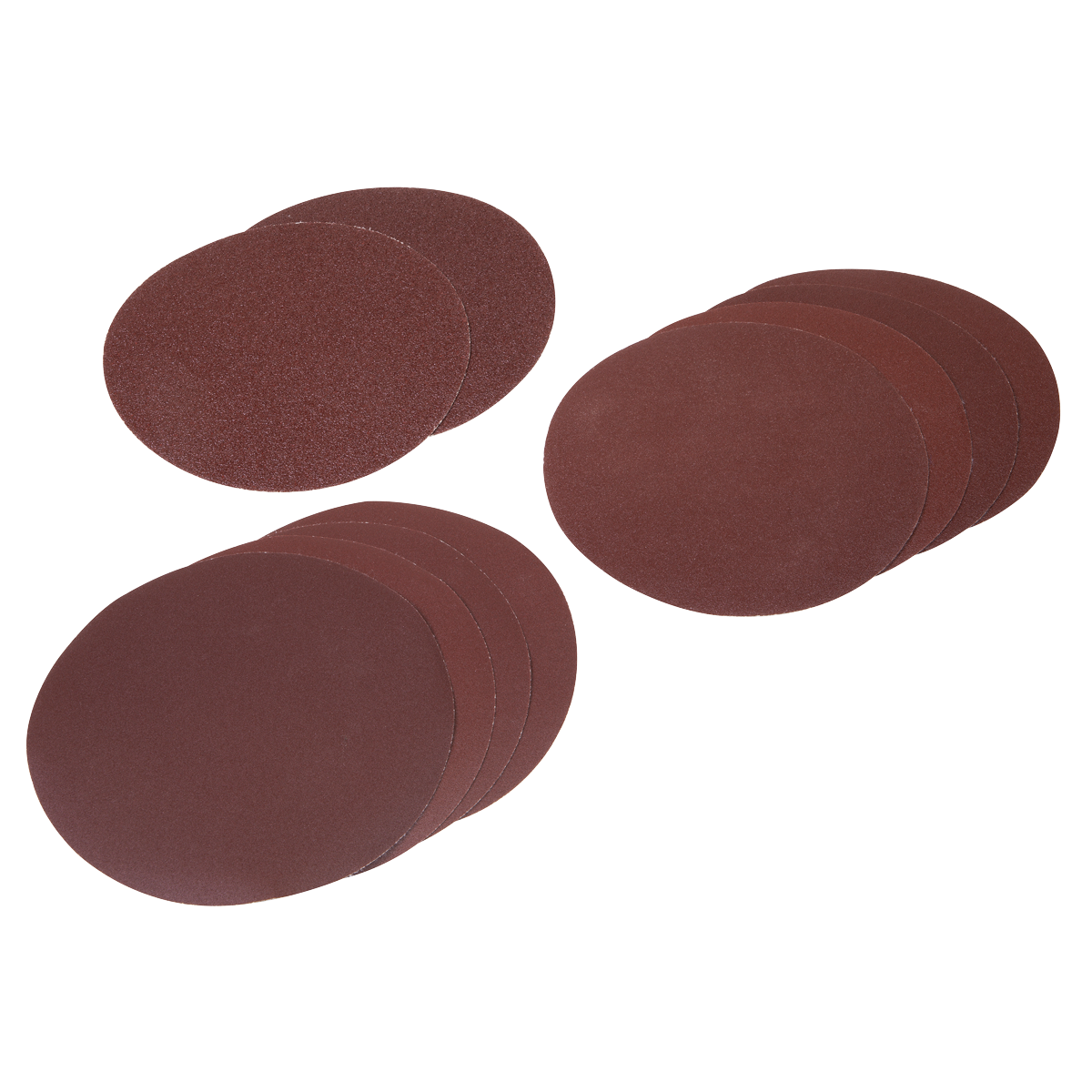 Sealey Hook-and-Loop Sanding Disc Set Ø150mm T60 x2 T120 x4 T240 x4 Grit SSDS01
