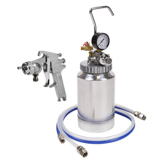 Sealey Pressure Pot System With Spray Gun and Hoses - 1.8mm Set-Up SSG1P