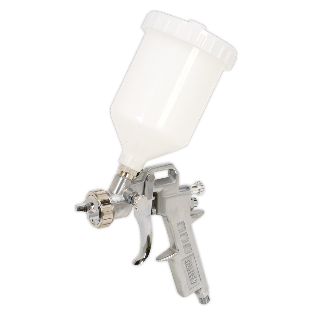 Sealey Spray Gun Gravity Feed 1.8mm Set Up With Adjustable Paint Flow SSG502