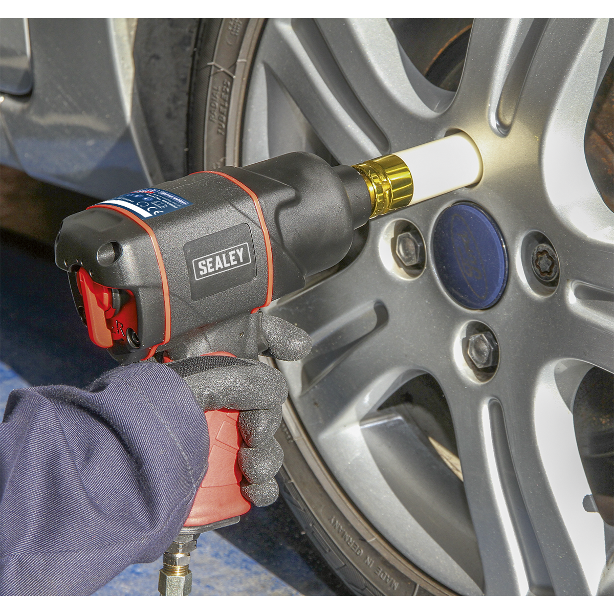 Sealey Composite Air Impact Wrench 1/2" Square Drive Twin Hammer GSA6006