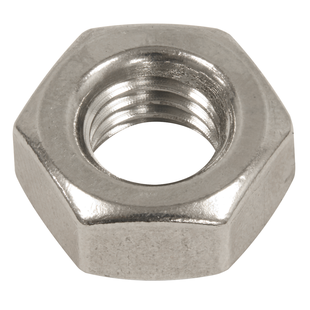 Sealey Stainless Steel Nut DIN 934 M10 A2 Stainless Steel 50 Pieces SSN10