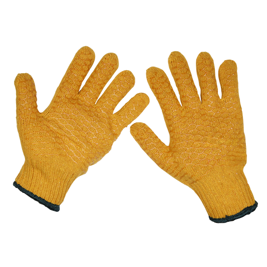 Sealey Anti-Slip Handling Gloves Workshop Safety Workwear 12 Pairs SSP33/12