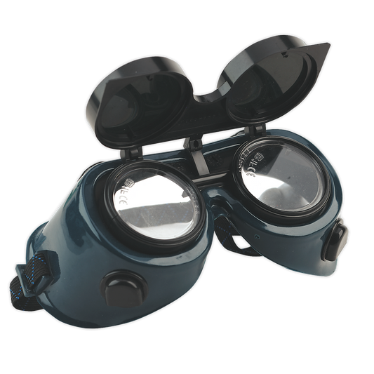 Sealey Gas Welding Goggles Glasses With Flip-Up Lenses Safety Eyewear SSP6