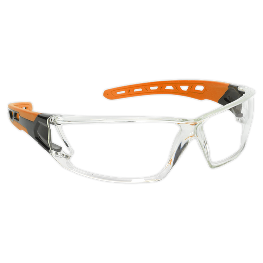 Sealey Safety Spectacles Eyewear Protection Glasses Clear Lens Lightweight SSP66