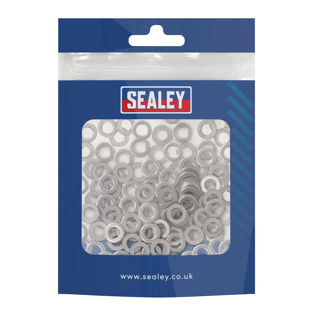 Sealey Stainless Steel Flat Washer DIN 125 M5 A2 Steel 100 Pieces SSW5