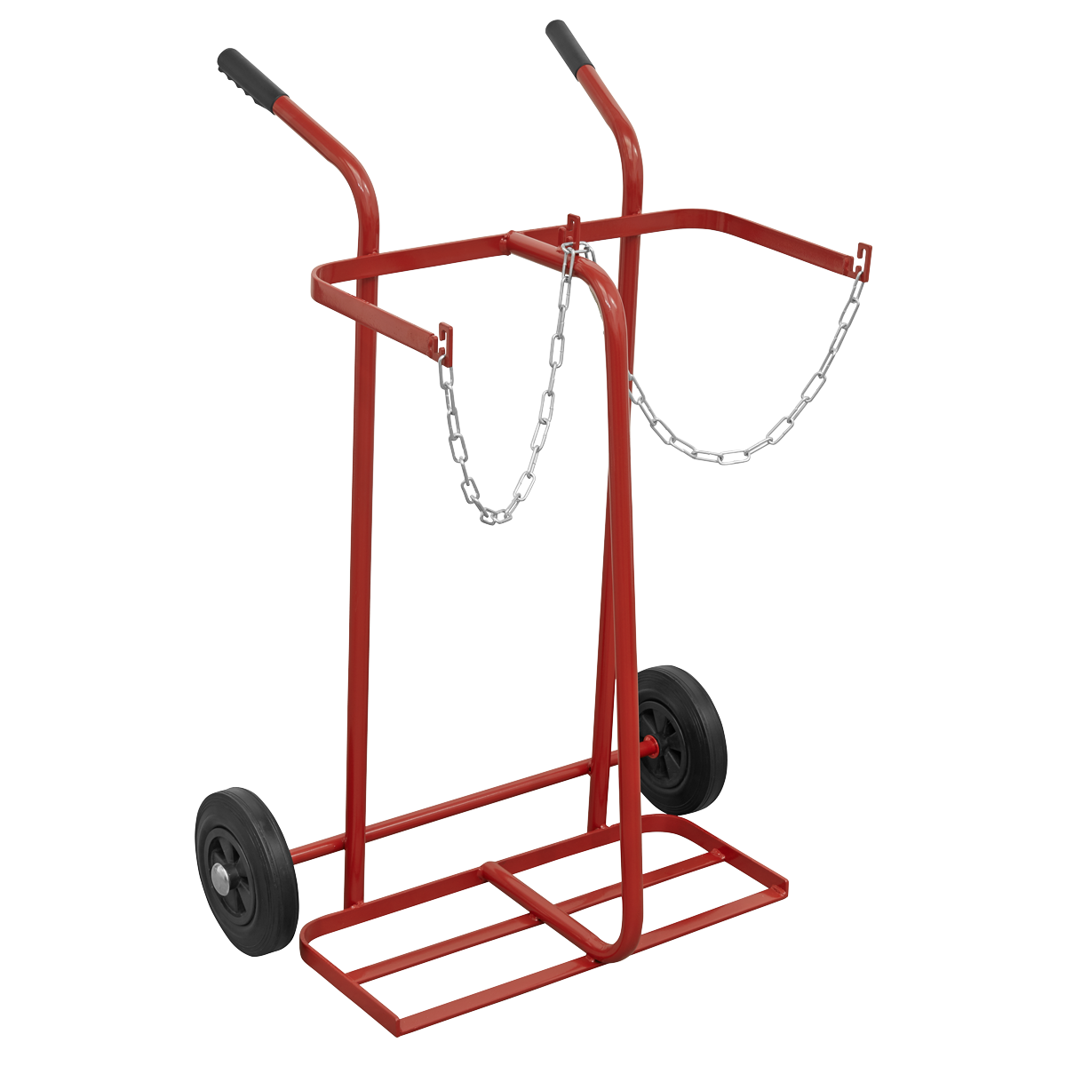 Sealey Welding Bottle Trolley 2 Bottle Lightweight 150kg Capacity 300mm Ø ST28/B