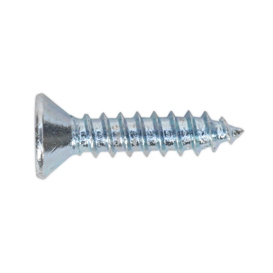 Sealey Self Tapping Screw 3.5 x 16mm Countersunk Pozi DIN 7982 100 Pieces ST3516