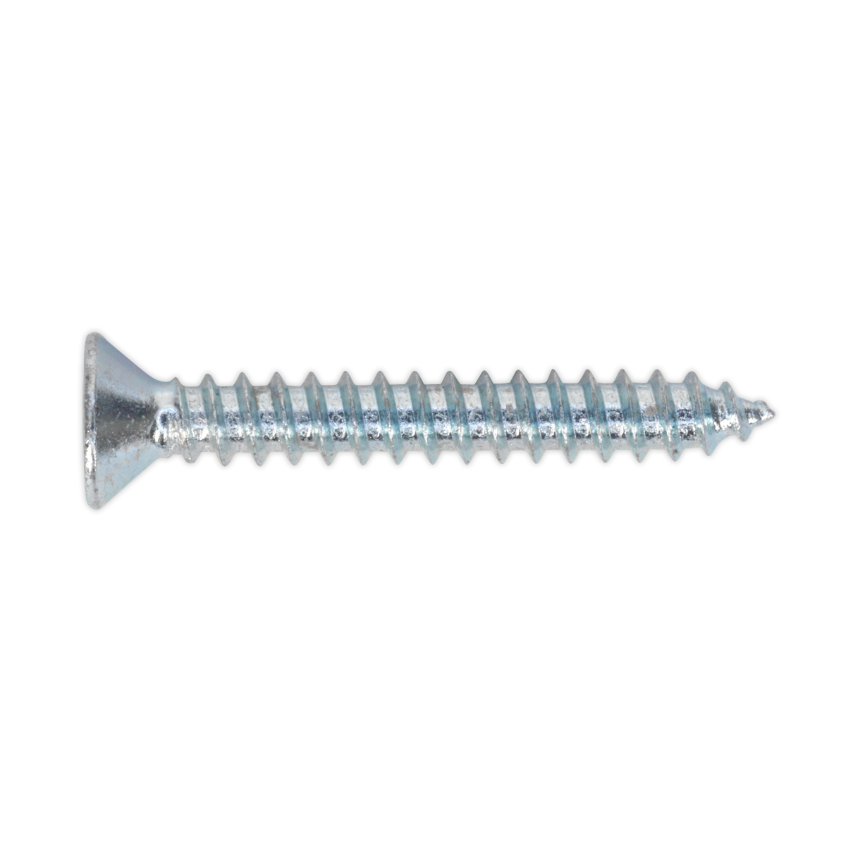 Sealey Self Tapping Screw 3.5 x 25mm Countersunk Pozi DIN 7982 100 Pieces ST3525