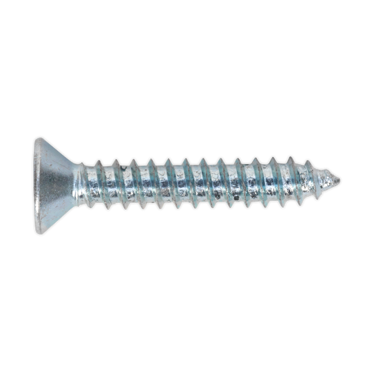 Sealey Self Tapping Screw 4.2 x 25mm Countersunk Pozi DIN 7982 100 Pieces ST4225