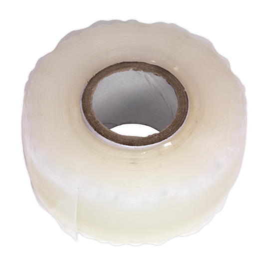 Sealey Silicone Repair Tape Self-Fusing No Adhesive Temp Resistant Clear 5m ST5C