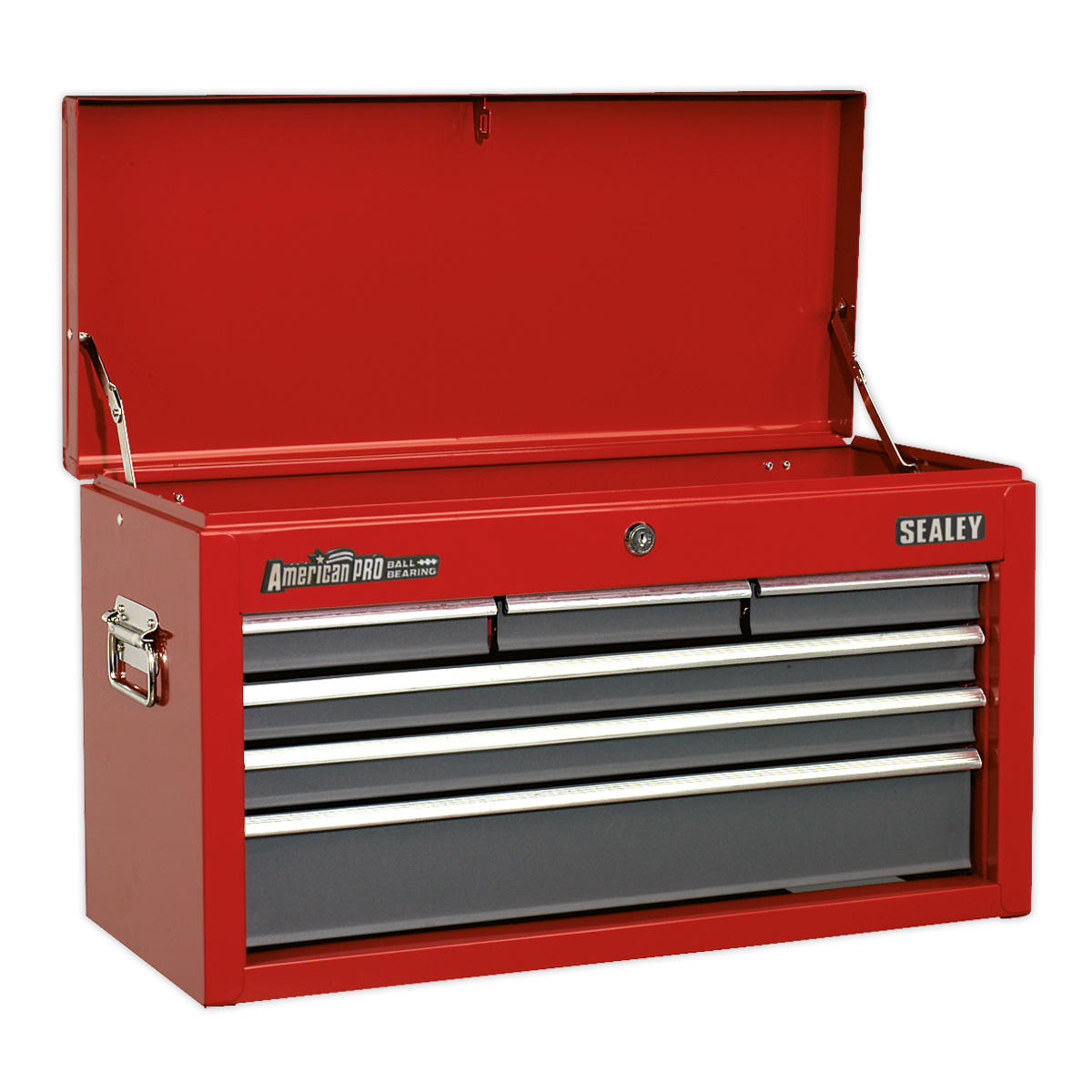 Sealey Top Chest Tool Box 6 Drawers With Ball Bearing Runners Red/Grey AP2201BB
