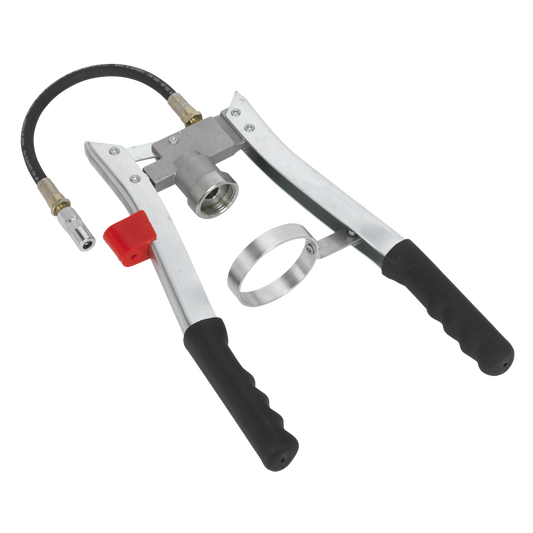 Sealey Double Lever Grease Gun With Rubber Ergonomic Grips 1/8" BSPT AK4403