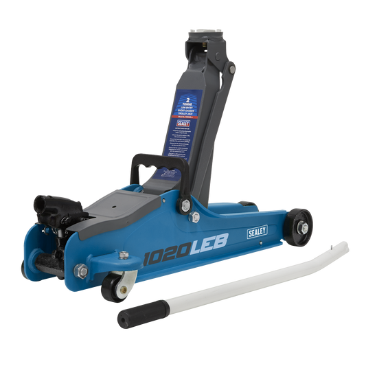 Sealey 2 Tonne Low Profile Trolley Jack Hydraulic Lift Heavy Duty Car Floor Blue