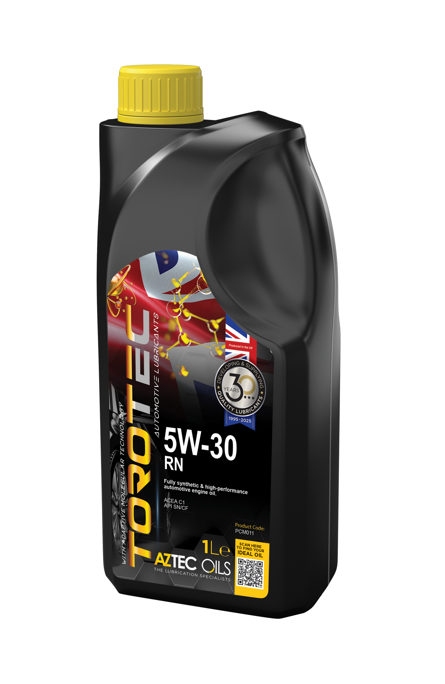 Engine Oil 1L TOROTEC 5W-30 RN Fully Synthetic Aztec Oils PCM011-S10