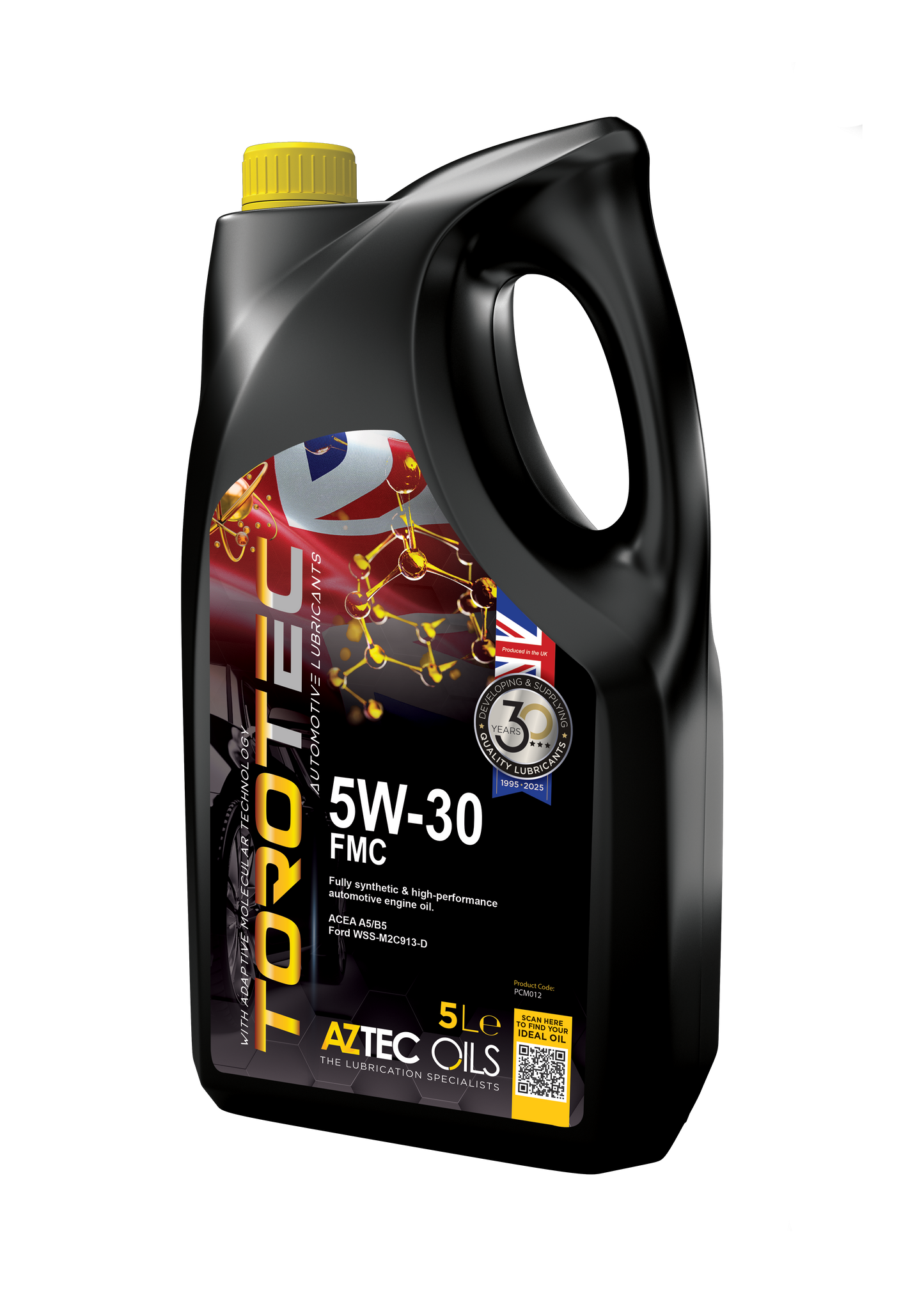 Engine Oil 5L TOROTEC 5W-30 FMC Fully Synthetic Aztec Oils PCM012-S50