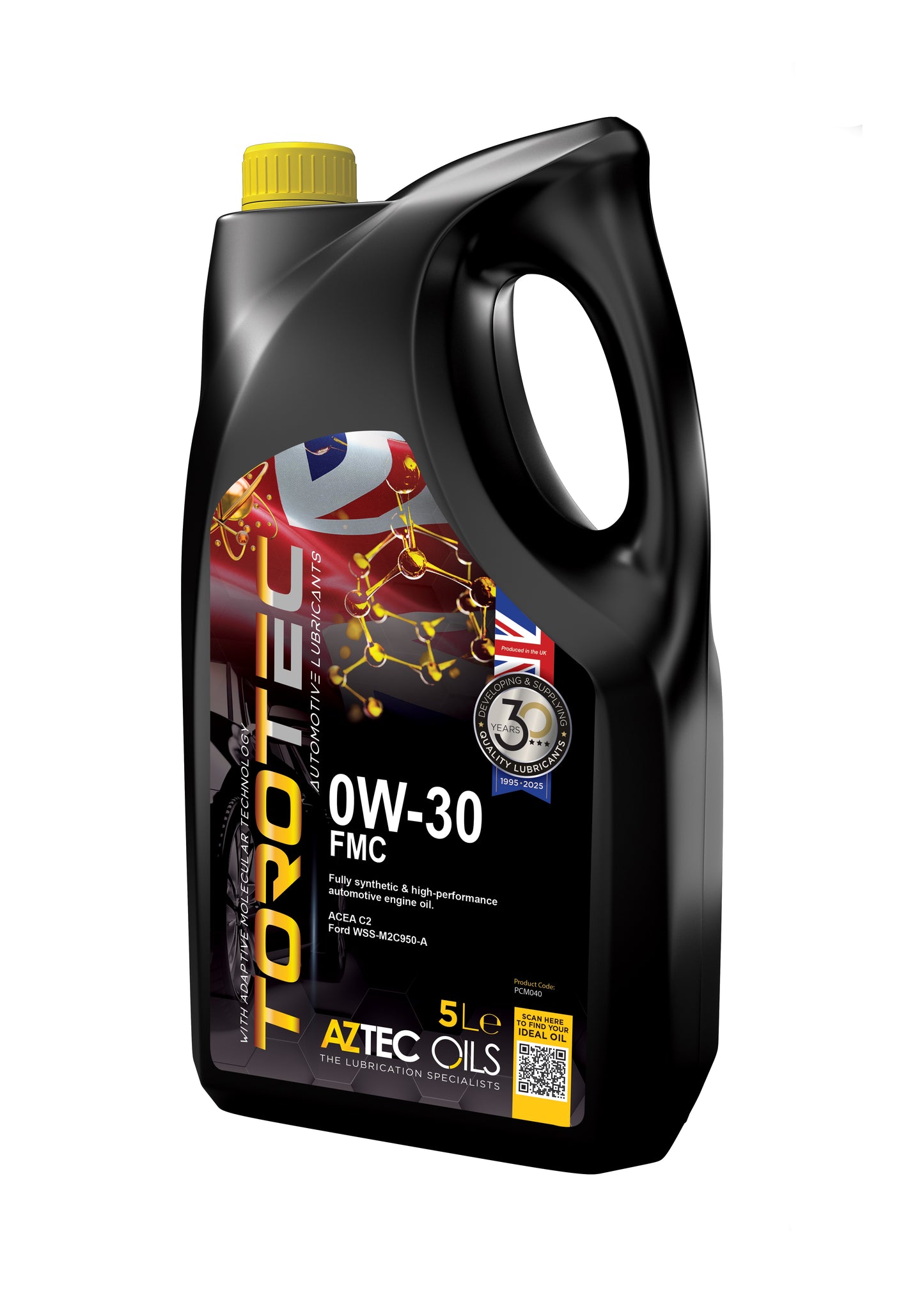 Engine Oil 5L TOROTEC 0W-30 FMC Fully Synthetic Aztec Oils PCM040-S50